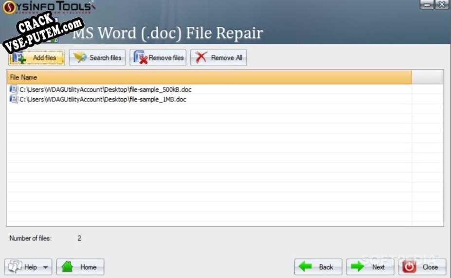 Crack для SysInfoTools MS Word Doc File Repair