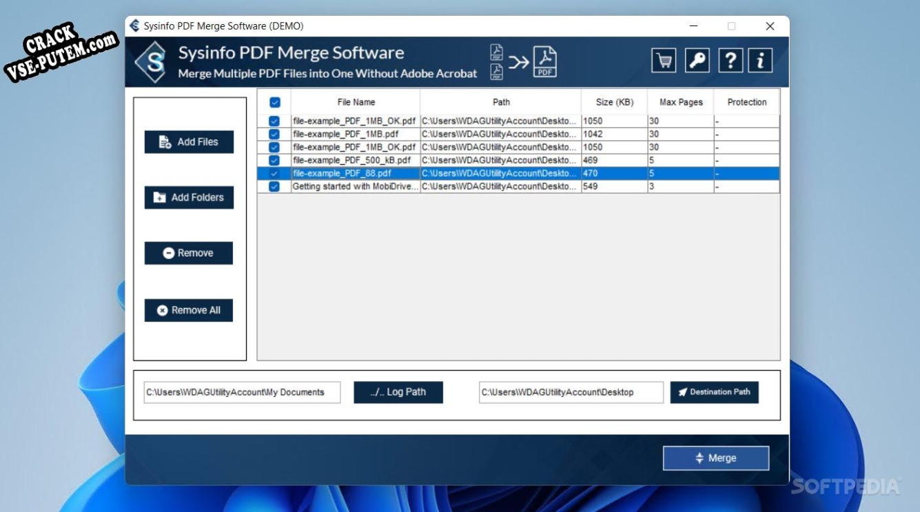 SysInfoTools PDF Merge  + crack (кряк)