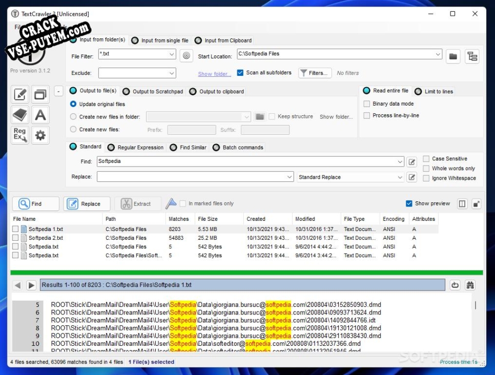 TextCrawler Pro с patch/keygen