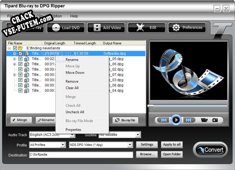 Tipard Blu-ray to DPG Ripper keygen (кейген)