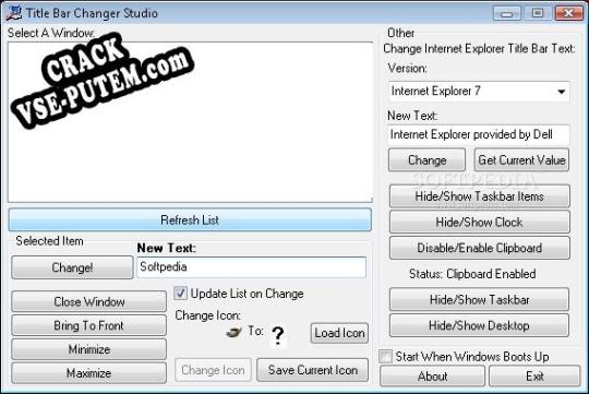 Keygen для Title Bar Changer Studio