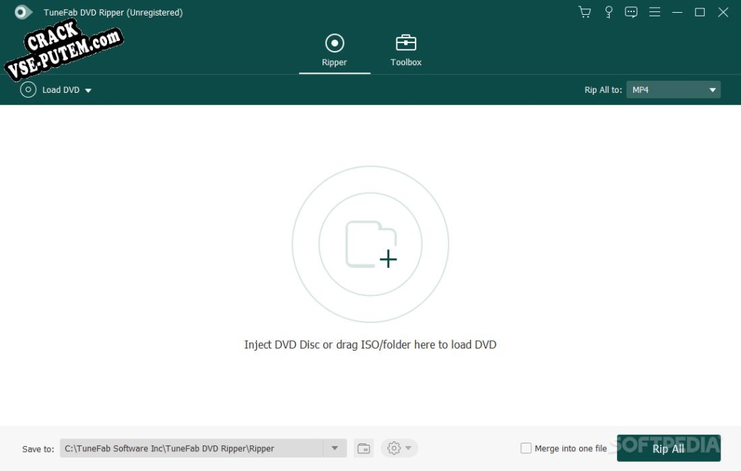 Crack для TuneFab DVD Ripper