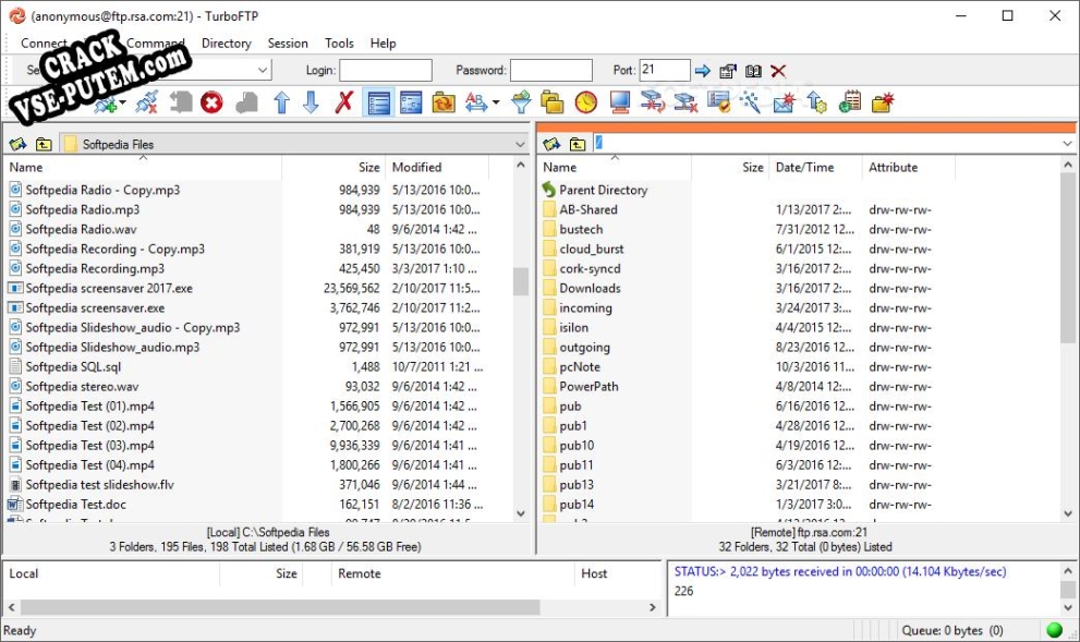 TurboFTP и crack patch (взлом)