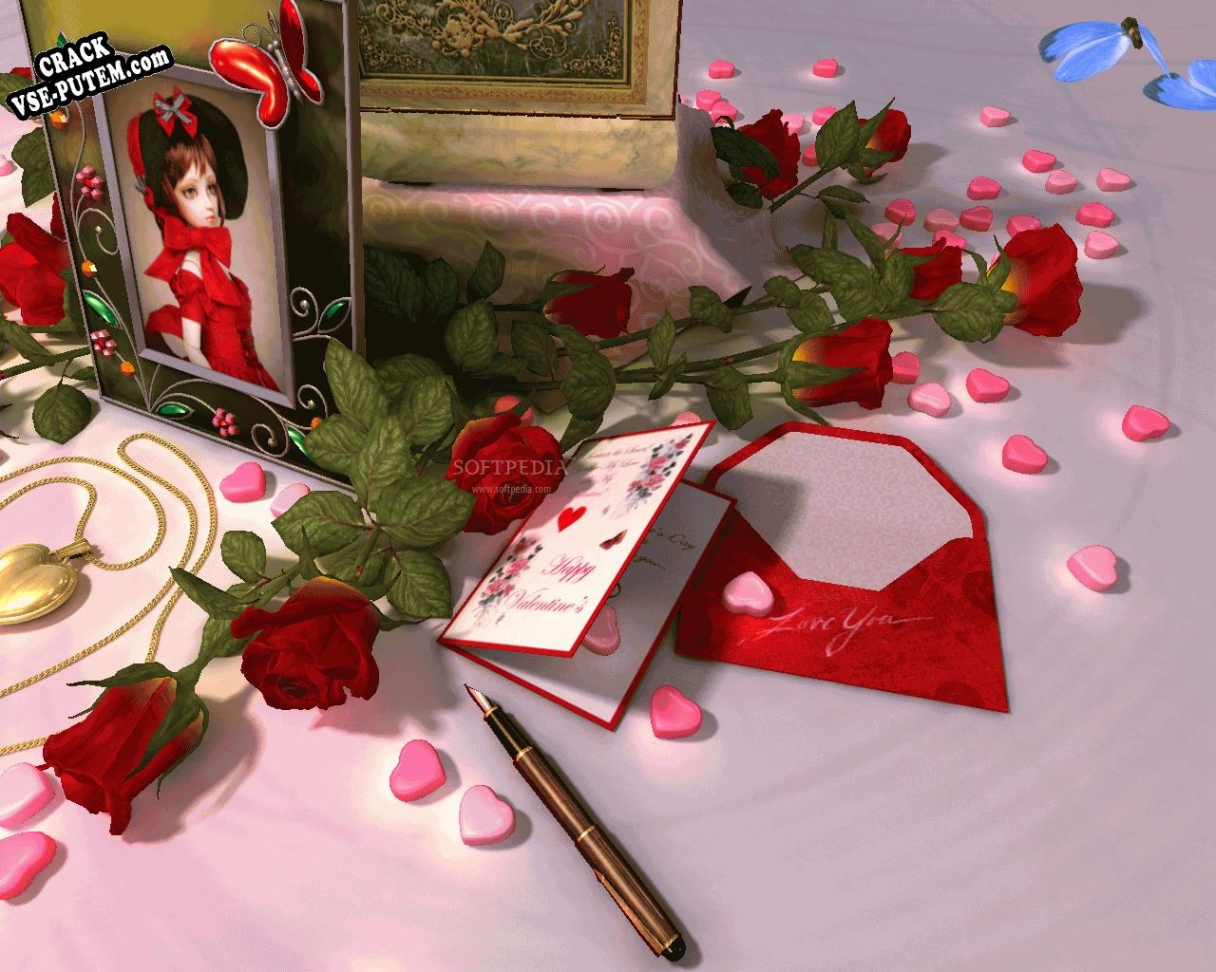 Valentine Musicbox 3D Screensaver  + crack (кряк)