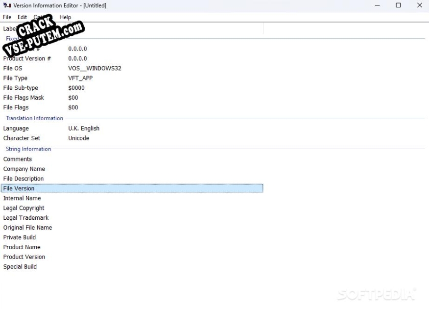 Version Information Editor keygen (кейген)