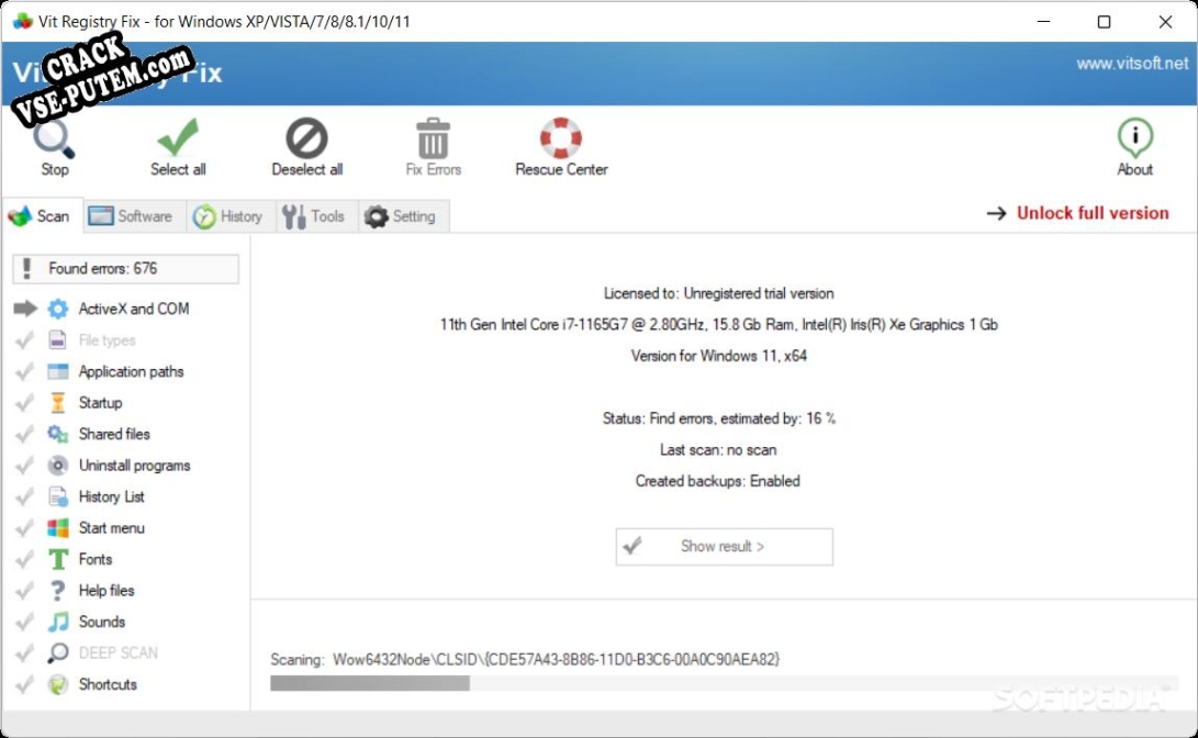 Активация программы Vit Registry Fix