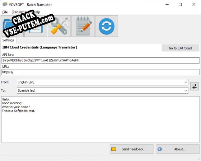 Vovsoft Batch Translator и crack patch (взлом)