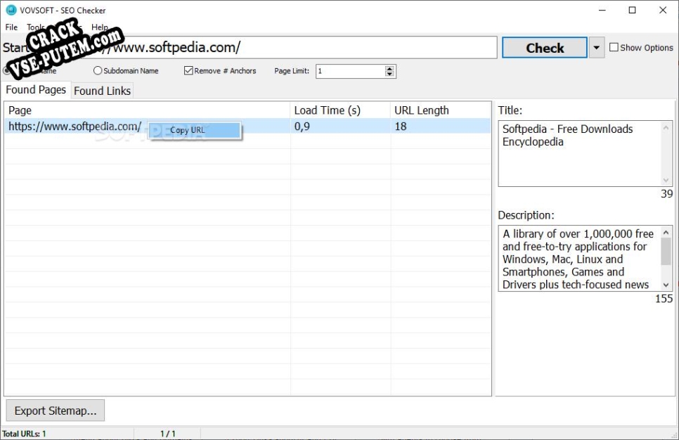 Vovsoft SEO Checker  + crack (кряк)