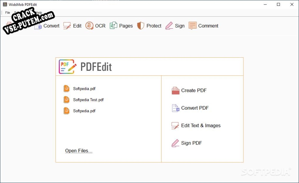 Активация программы WidsMob PDFEdit