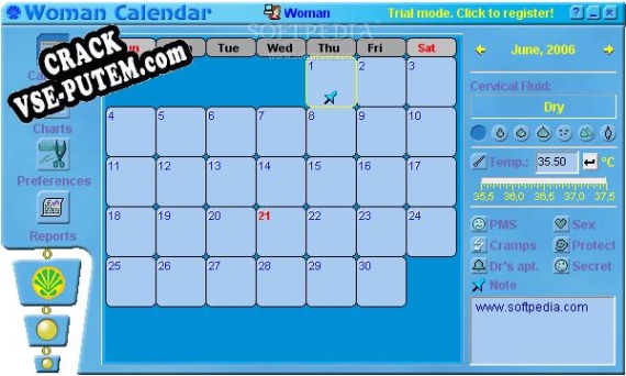 Crack для Woman Calendar