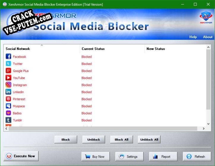 XenArmor Social Media Blocker и crack patch (взлом)