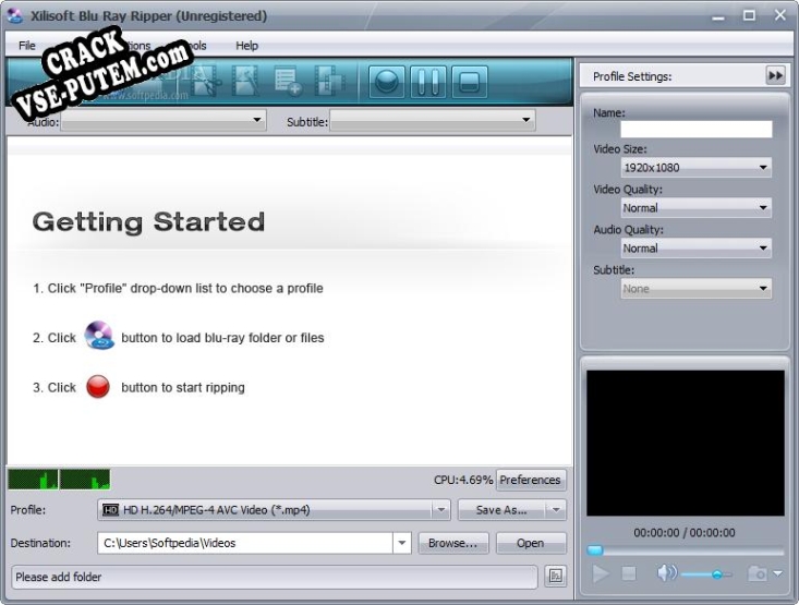 Xilisoft Blu-ray to DVD Converter с patch/keygen