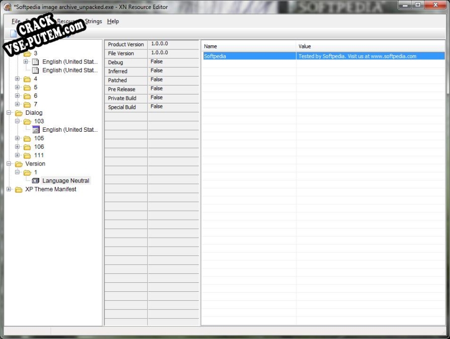 XN Resource Editor Portable + crack/ключ