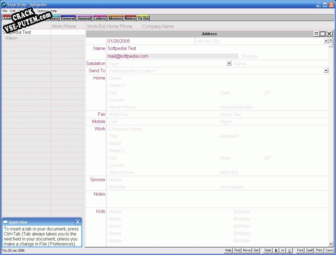 Ключ для Yeah Write