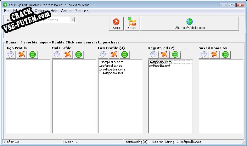 Активация программы Your Expired Domain Program