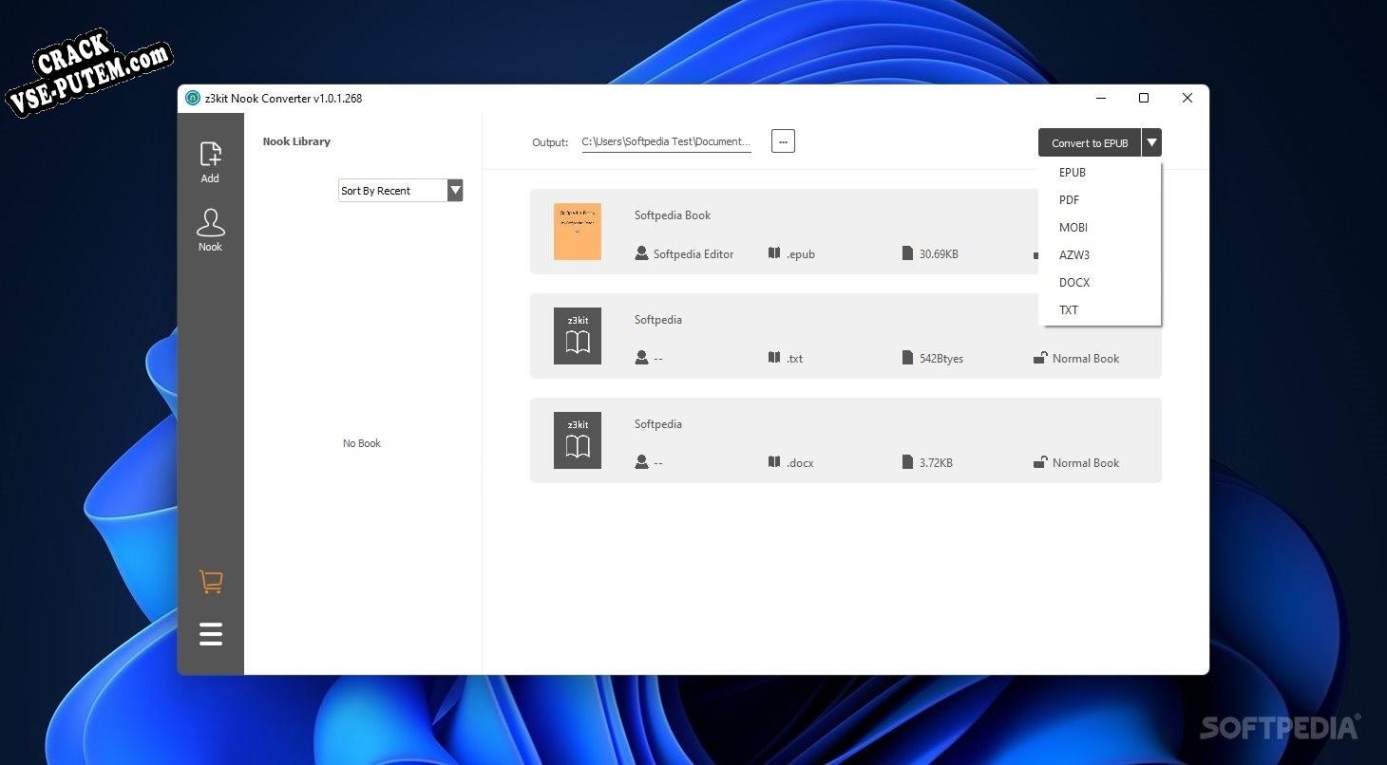 Взлом (keygen) z3kit Nook Converter