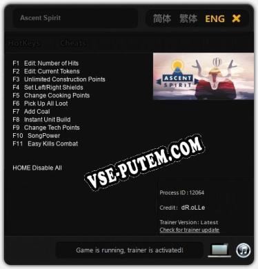 Ascent Spirit: Трейнер +11 [v1.8]