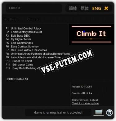 Трейнер для Climb It [v1.0.5]