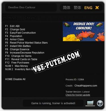 Deedlee Doo Carkour: Трейнер +14 [v1.1]