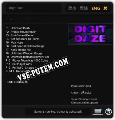 Digit Daze: ТРЕЙНЕР И ЧИТЫ (V1.0.23)