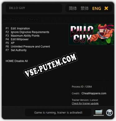 DILLO GUY: Читы, Трейнер +7 [CheatHappens.com]