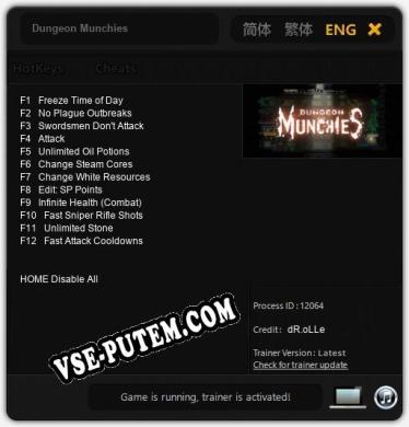 Dungeon Munchies: ТРЕЙНЕР И ЧИТЫ (V1.0.80)