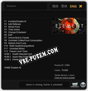 Element: Читы, Трейнер +15 [FLiNG]