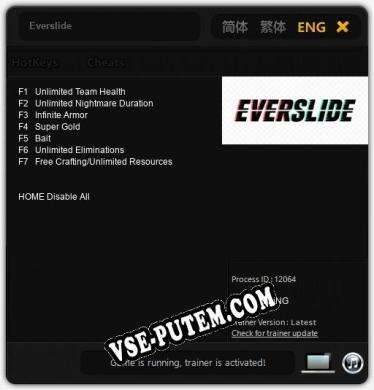Everslide: Трейнер +7 [v1.1]