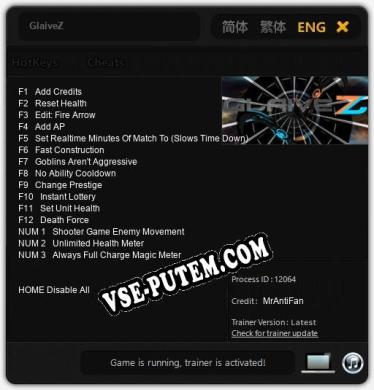 GlaiveZ: Трейнер +15 [v1.8]