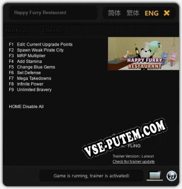Happy Furry Restaurant: ТРЕЙНЕР И ЧИТЫ (V1.0.41)