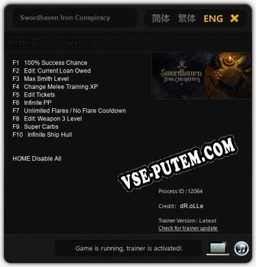 Swordhaven Iron Conspiracy: Читы, Трейнер +10 [dR.oLLe]