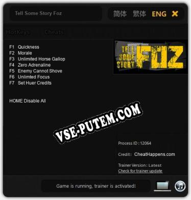 Tell Some Story Foz: Читы, Трейнер +7 [CheatHappens.com]