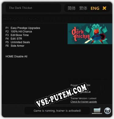 The Dark Thicket: Читы, Трейнер +6 [dR.oLLe]