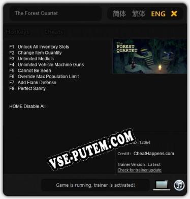 Трейнер для The Forest Quartet [v1.0.9]