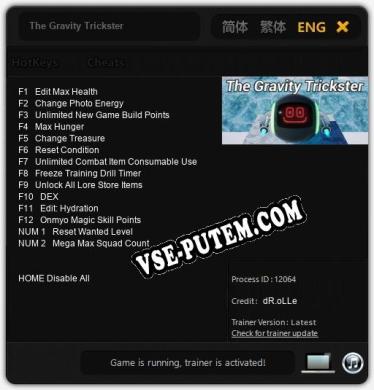 The Gravity Trickster: Читы, Трейнер +14 [dR.oLLe]