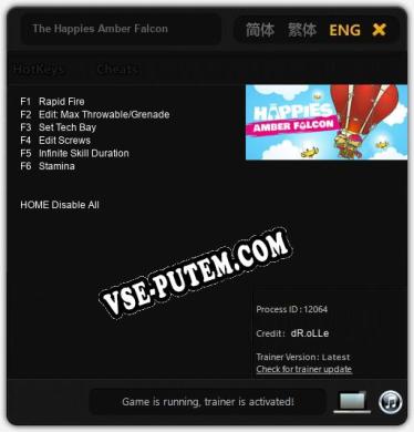 The Happies Amber Falcon: Читы, Трейнер +6 [dR.oLLe]