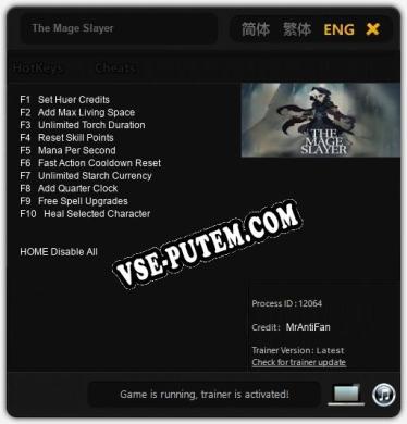 The Mage Slayer: Читы, Трейнер +10 [MrAntiFan]