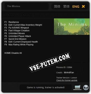 The Minims: Читы, Трейнер +9 [MrAntiFan]