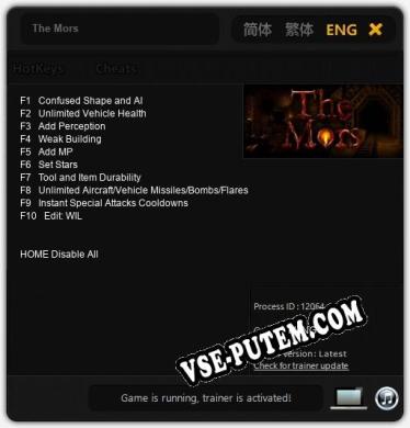 The Mors: ТРЕЙНЕР И ЧИТЫ (V1.0.12)